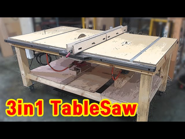 Make a Tablesaw (3in1 ) Router table  jigsaw table