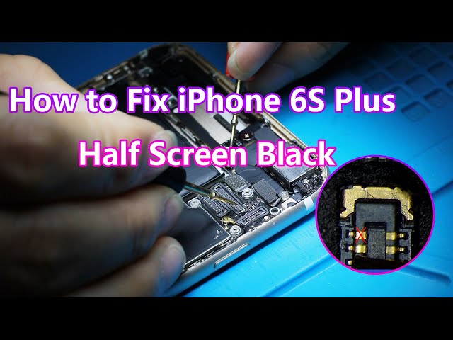 How to Fix iPhone 6S Plus Half Screen Black By Jumper Wire