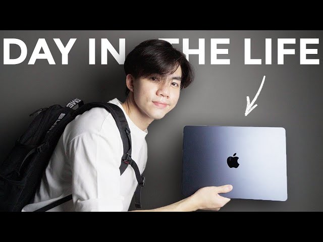 One day with MacBook Air M2 แลปทอปที่ดีที่สุดอันใหม่สำหรับนักเรียน! | bomyanapat