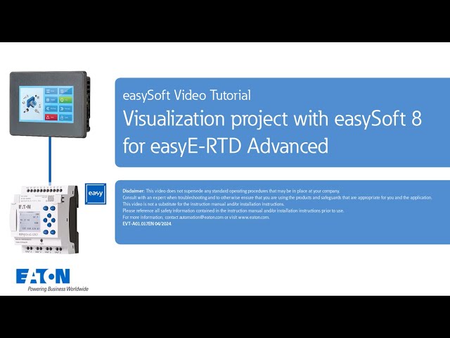 Visualization project with easySoft 8 for easyE-RTD Advanced