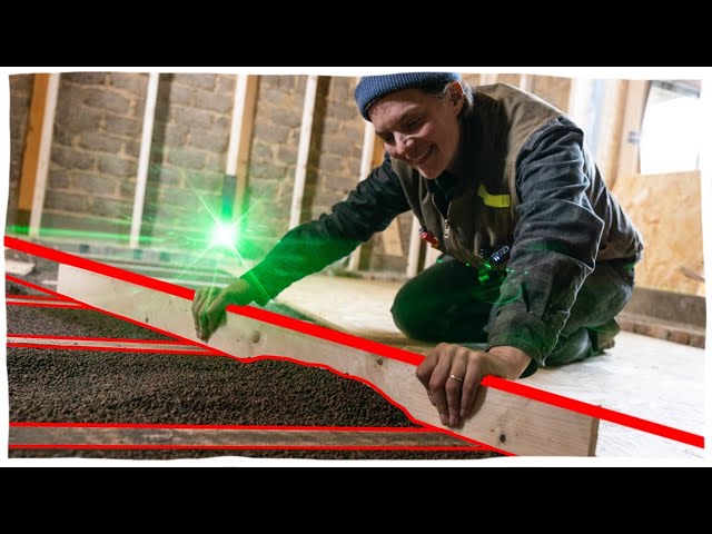 No more crooked floors - we used a laser! (Rescuing a 120 year old house)