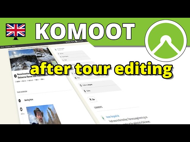🖥 Komoot 🇬🇧 After tour editing Lesson 8