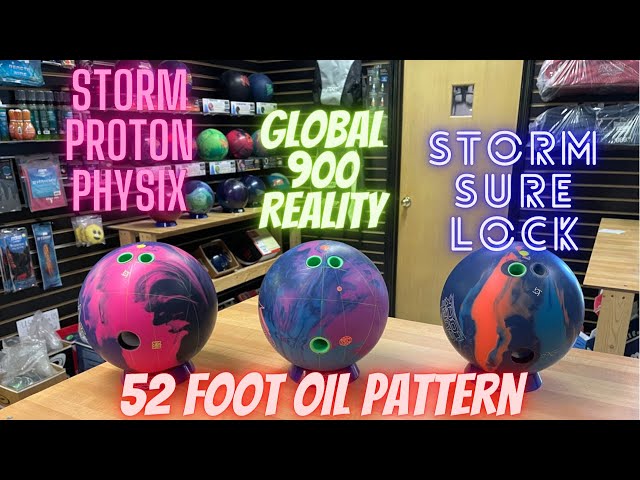 Global 900 Reality VS Storm Proton Physix VS Storm Sure Lock | Ball Comparison