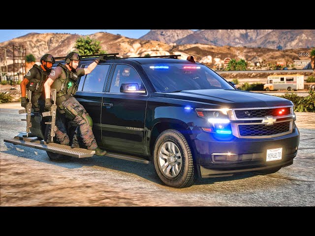Playing GTA 5 As A POLICE OFFICER SWAT| GTA 5| Lspdfr Mod| 4K