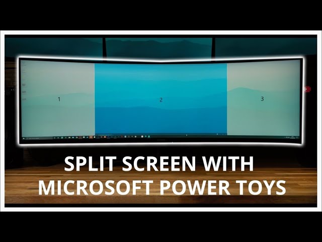Easily Split Superwide Screen For FREE!!!! - Microsoft Power Toys!