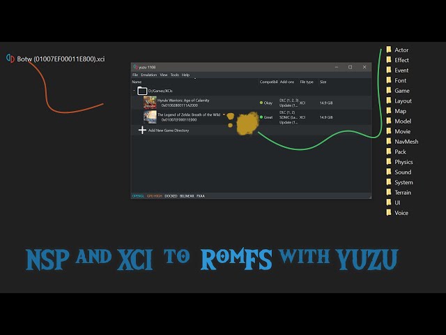 How to extract NSP/XCI files with yuzu