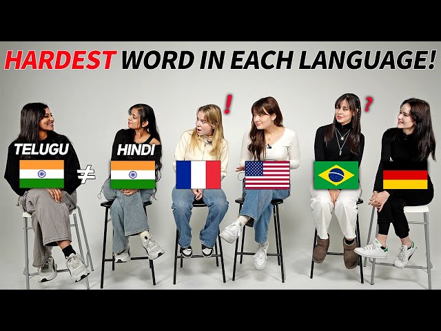 People Try The Hardest Word From Each Language! Can you pronounce it?