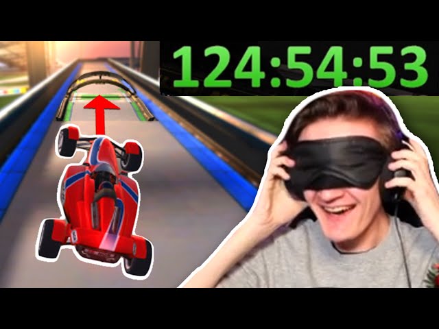 I was the FIRST to beat Trackmania Blindfolded