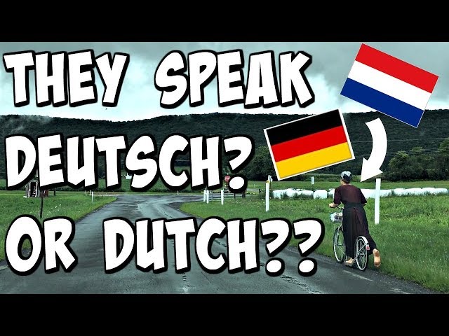 Germans Can’t Speak Pennsylvania Dutch
