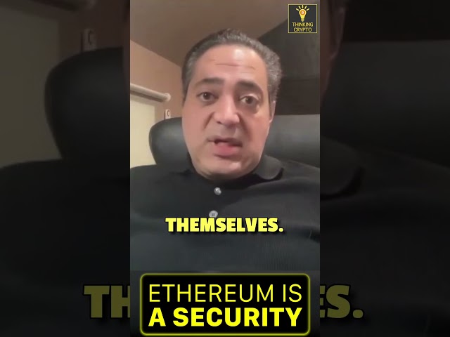 🚨Ethereum is a Security! Says Co-Founder Steven Nerayoff