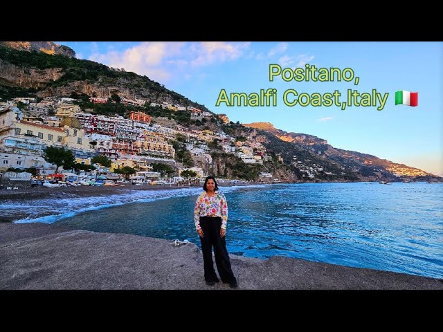 Positano, Amalfi coast, Italy | Positano beach and sunset tour Hindi vlog