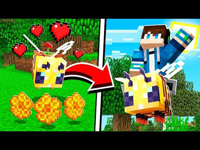 How to TAME and RIDE BEES in Minecraft! (Pocket Edition, PS4, Xbox, PC, Switch)