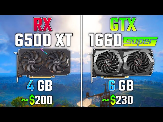 AMD RX 6500 XT vs GTX 1660 SUPER | Test in 8 Games