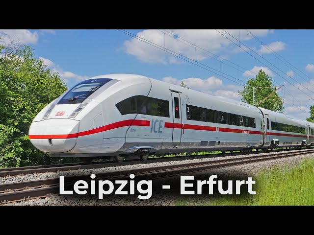 HighSpeed im ICE 4 | Leipzig - Erfurt | 4K Führerstandsmitfahrt: Verkehrsprojekt Deutsche Einheit
