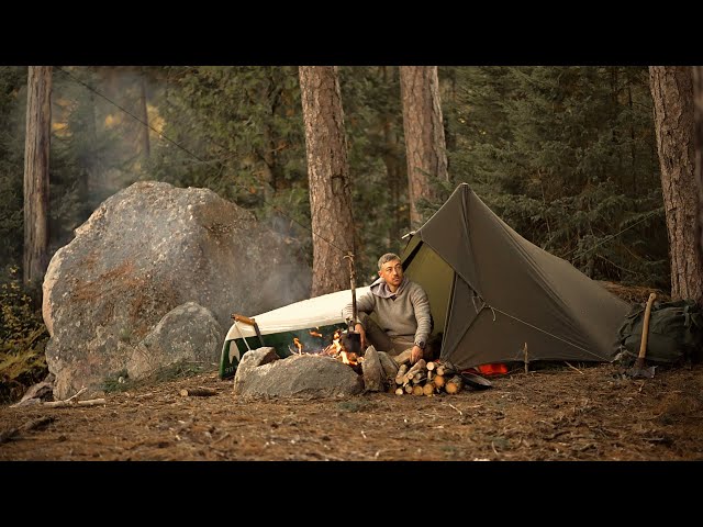 5 DAY SOLO BUSHCRAFT ADVENTURE. Living under a TARP and out of a BACKPACK.