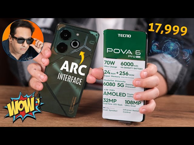 Tecno POVA 6 Pro 5G review - Arc interface vs Nothing Phone's glyph