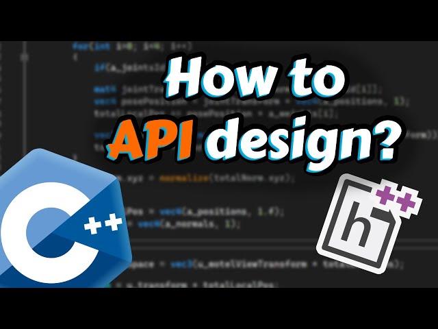 Good API Design (C++ or any other language)