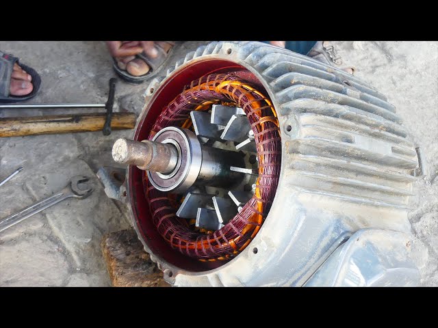 How to fix the bearing size of 10 HP 3 phase motor
