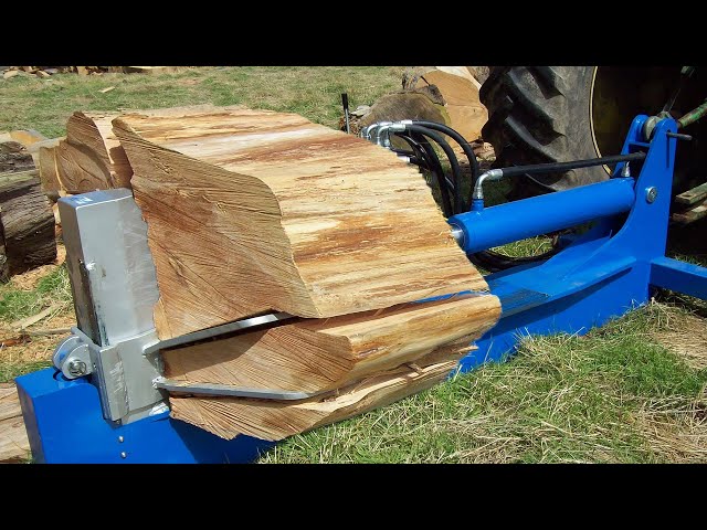 Biggest Wood Cutting Splitter Machines Working - Fastest Firewood Processor Equipment Technology