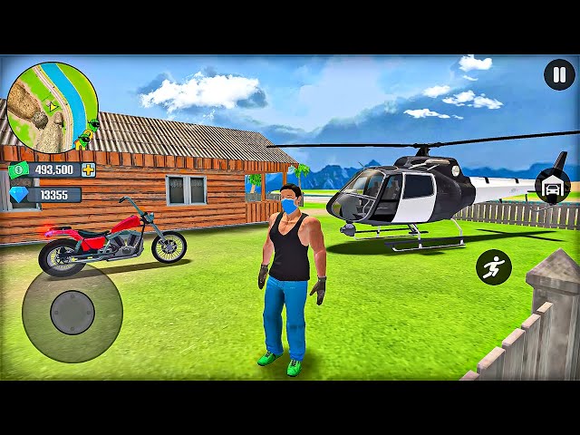 Police Bike and Helicopter Driving in Open World Game - Android Gameplay