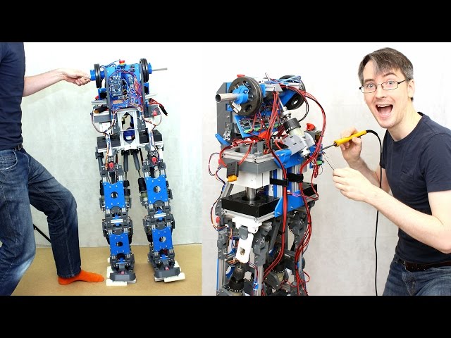 Building Robot X #6 | More Dynamic Stability | James Bruton