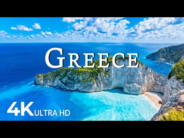 Greece 4K UHD - Scenic Relaxation Film With Calming Music - 4K Video Ultra HD