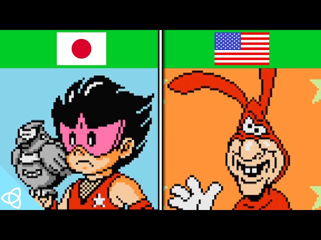 Yo! Noid (American Version) vs. Kamen no Ninja Hanamaru (Japanese Version) | Side by Side