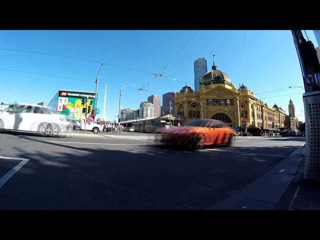 Timelapse - Melbourne, Australia - Intersection corner of King and La Trobe streets