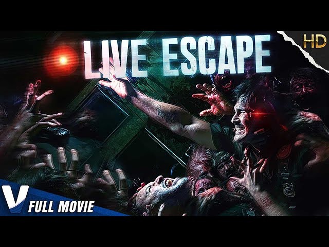 LIVE ESCAPE HORROR | HD ZOMBIE HORROR MOVIE | FULL SCARY FILM IN ENGLISH | V MOVIES