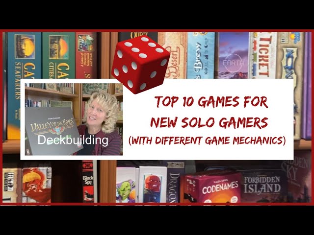 Top 10 Board Games for New Solo Gamers (With Different Game Mechanics) #sologameplay