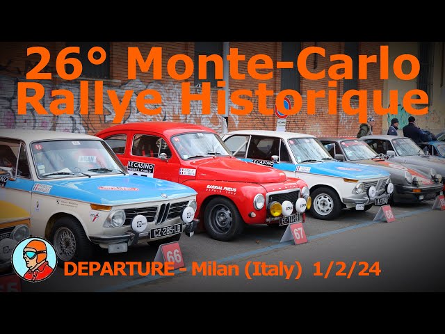26° Monte-Carlo Rallye Historique - Milan (Italy) departure 1/2/2024 - DieCast & Cars