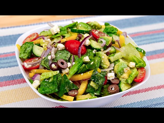 The most delicious Greek salad! Easy and delicious Athenian salad!