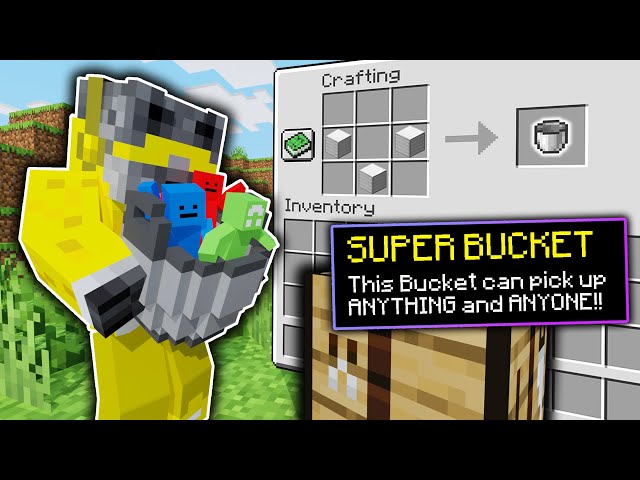 Minecraft Manhunt, But Buckets Can Hold Anything...
