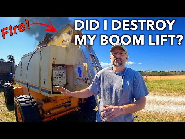 Boom Lift FIRE!  Can It Be Fixed?