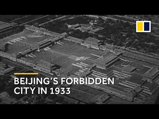 China: Beijing’s Forbidden City by air in 1933