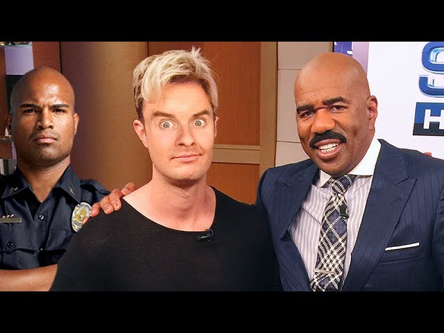 SNEAKING ONTO THE STEVE HARVEY SHOW!!! (THEY CALLED SECURITY)