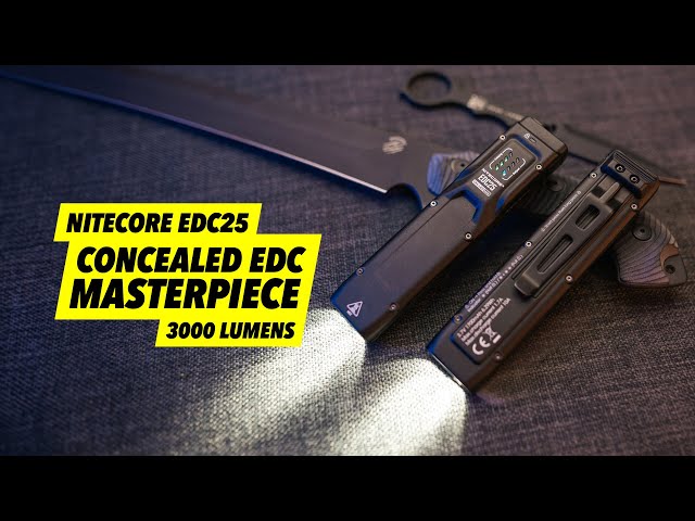 Finally A Concealed EDC Masterpiece! - Nitecore EDC25 (3000 lumens)