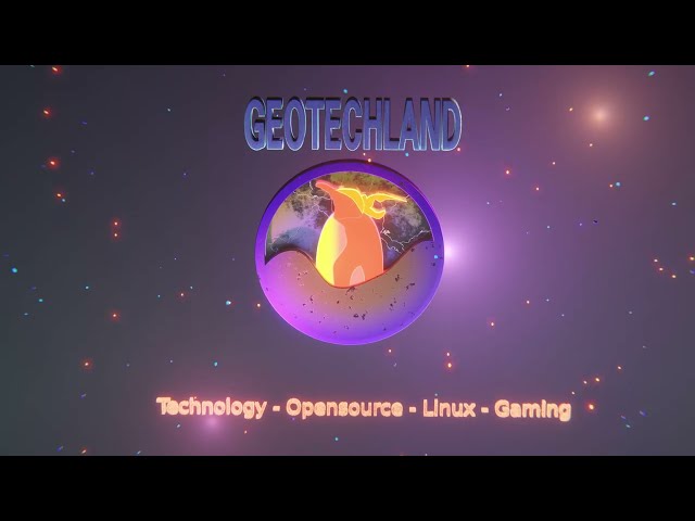 Geotechland channel intro - Blender Eevee animation
