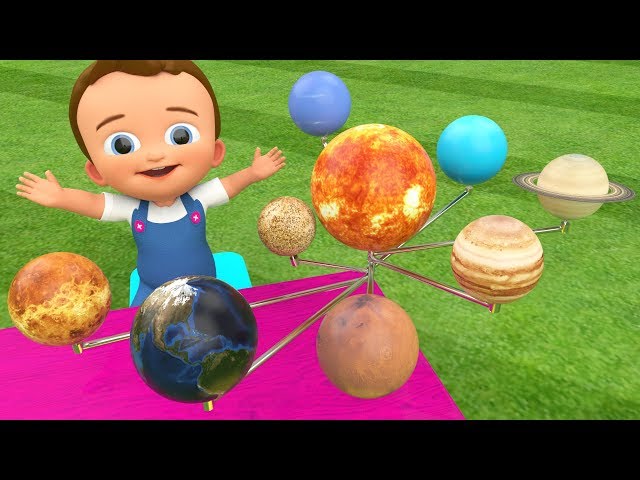 Learning Planets Names Wooden Planets Toy Set 3D for Children Kids Toddler Baby Educational