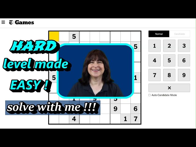 Easy Solving for HARD Level Sudoku Puzzles: Solve With Me