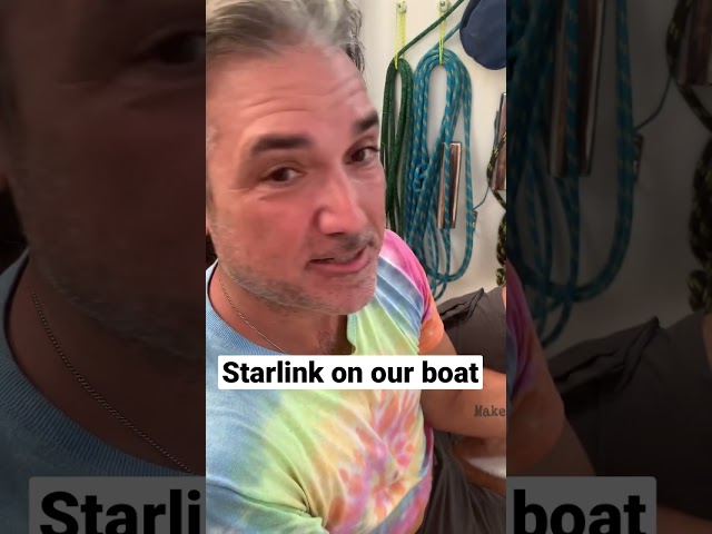 ⚡️We got STARLINK on our sailboat!✨#shorts #starlink #sailingfamily #sailors #digitalnomad