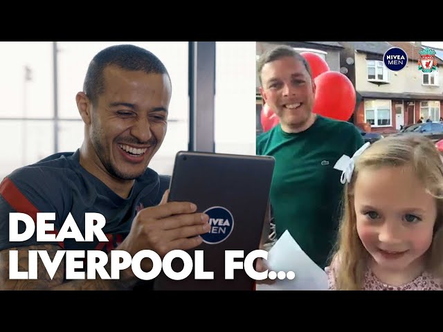 'He's a bit nervous!' | Thiago's amazing surprise for lifelong Liverpool fan after daughter's call