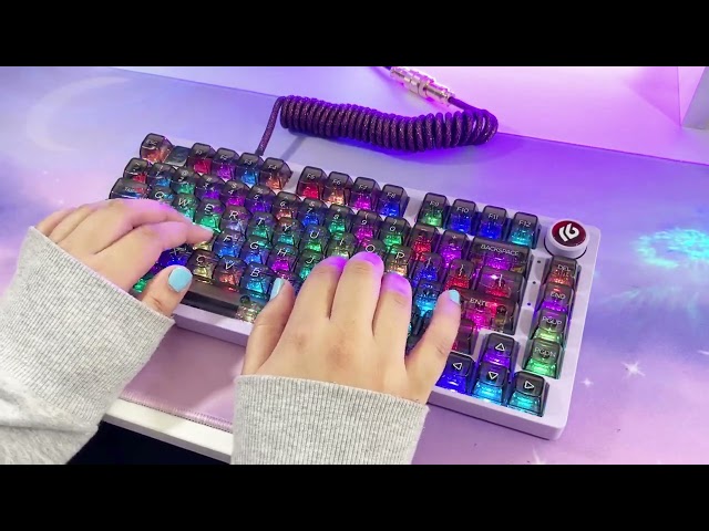 I Made a Galaxy Keyboard Keycap Set From Scratch!