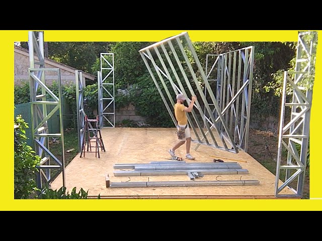 🔥 How to FRAME Walls 🤜  Steel Framing / TINY HOUSE 7 X 4,80 ✅ Drywall