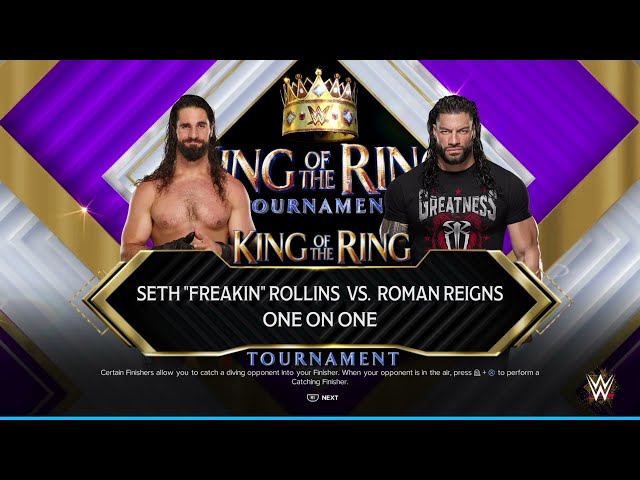 Seth Rollins vs Roman Reigns WWE 2K24 Full Match