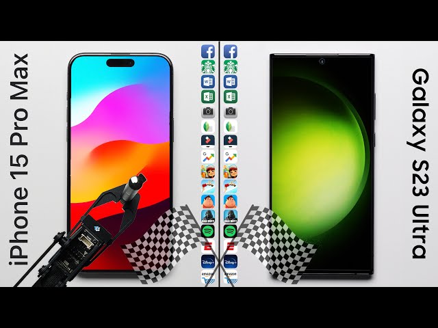 iPhone 15 Pro Max vs. Galaxy S23 Ultra Speed Test