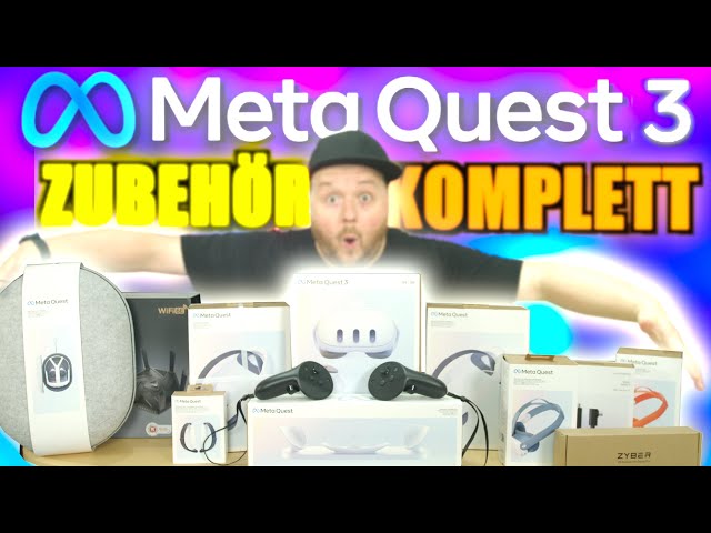 Meta Quest 3 Zubehör Review + Unboxing - Das ultimative VR Bundle! Elite Battery Strap, Ladestation