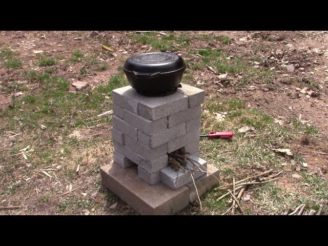 DIY Brick Rocket Stove - Cooking Without Electrical Power