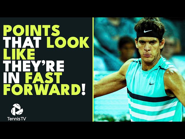 Tennis Points That Look Like They're In Fast Forward ⏩