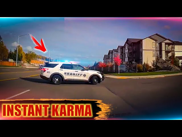 Speeding drivers. Best of Police Instant Justice. Instant Karma